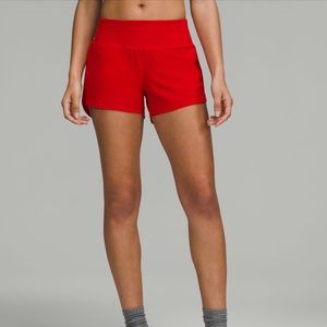 Lululemon speed up mid-rise lined short 4”